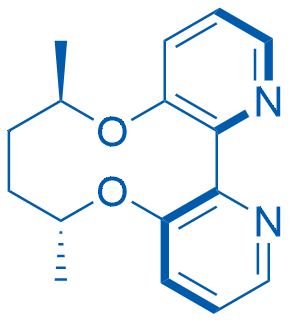 (6R,9R,14aS)-6,9-二甲基-6,7,8,9-四氢-[1,6]二氧杂环癸并[3,2-b:4,5-b']二吡啶结构式