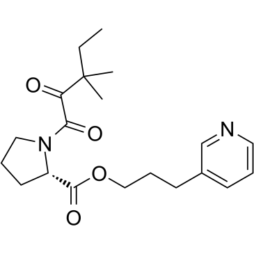 1-(1,2-二氧代-3,3-二甲基戊基)-L脯氨酸-(3-吡啶基)-丙酯图片