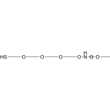 Boc-Aminooxy-PEG3-thiol结构式