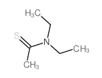 N,N-diethylethanethioamide Structure