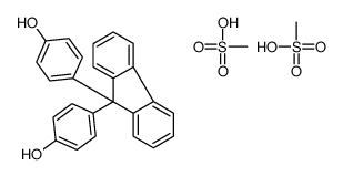 4-[9-(4-hydroxyphenyl)fluoren-9-yl]phenol,methanesulfonic acid结构式