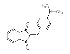2-[[4-(二甲基氨基)苯基]亚甲基]-1H-茚-1,3(2H)-二酮结构式