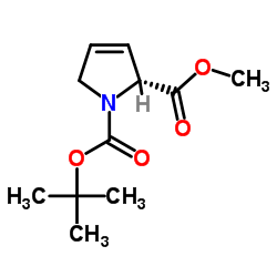 (R)-1-tert-butyl 2-methyl 1H-pyrrole-1,2(2H,5H)-dicarboxylate structure