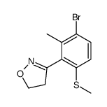 3-(3-bromo-2-methyl-6-methylsulfanylphenyl)-4,5-dihydro-1,2-oxazole Structure