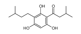 3-methyl-1-[2,4,6-trihydroxy-3-(3-methylbutyl)phenyl]butan-1-one Structure