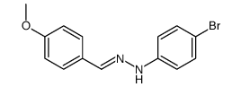 4-bromo-N-[(E)-(4-methoxyphenyl)methylideneamino]aniline结构式