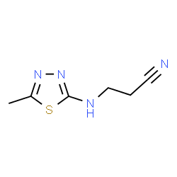 Propanenitrile,3-[(5-methyl-1,3,4-thiadiazol-2-yl)amino]-(9CI) picture