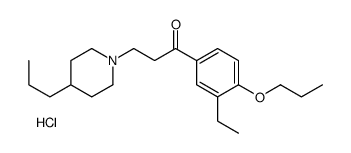 1-(3-ethyl-4-propoxyphenyl)-3-(4-propylpiperidin-1-yl)propan-1-one,hydrochloride结构式