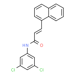 N-(3,5-DICHLOROPHENYL)-3-(1-NAPHTHYL)ACRYLAMIDE结构式