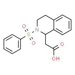 (2-BENZENESULFONYL-1,2,3,4-TETRAHYDRO-ISOQUINOLIN-1-YL)-ACETIC ACID结构式