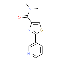 N,N-DIMETHYL-2-(3-PYRIDINYL)-1,3-THIAZOLE-4-CARBOXAMIDE Structure