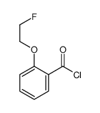 Benzoyl chloride, 2-(2-fluoroethoxy)- (9CI)结构式