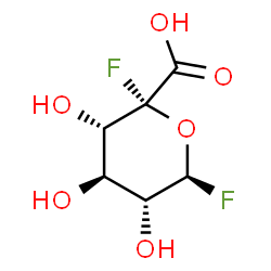 ba-D-Glucopyranuronic acid, 1-deoxy-1-fluoro-5-C-fluoro- (9CI) structure