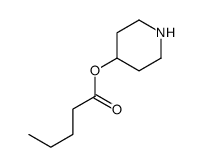 Pentanoic acid, 4-piperidinyl ester (9CI) Structure