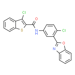 N-[3-(1,3-Benzoxazol-2-yl)-4-chlorophenyl]-3-chloro-1-benzothiophene-2-carboxamide picture