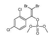 [2,2-dibromo-1-(2,4-dichlorophenyl)ethenyl] dimethyl phosphate结构式