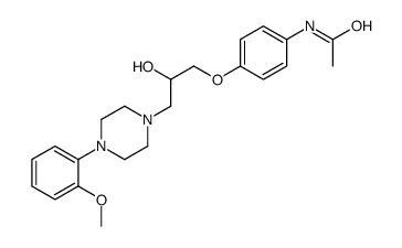 N-[4-[2-hydroxy-3-[4-(2-methoxyphenyl)piperazin-1-yl]propoxy]phenyl]acetamide结构式