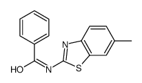 N-(6-methyl-1,3-benzothiazol-2-yl)benzamide结构式