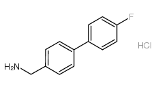 [4-(4-Fluorophenyl)phenyl]methylamine hydrochloride structure