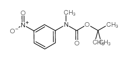 甲基(3-硝基苯基)氨基甲酸叔丁酯结构式