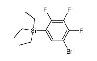 (5-bromo-2,3,4-trifluorophenyl)triethylsilane结构式