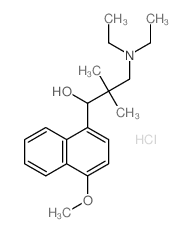 3-diethylamino-1-(4-methoxynaphthalen-1-yl)-2,2-dimethyl-propan-1-ol structure