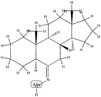 5α-Androstan-6-one oxime structure