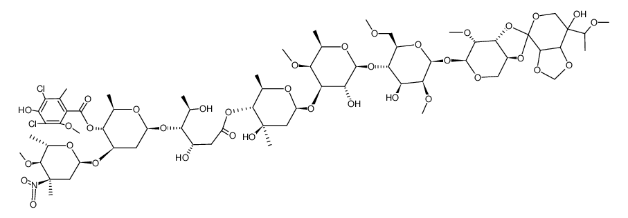 Everninomicin-D(1) Structure