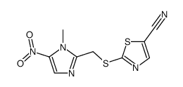 2-(1-Methyl-5-nitro-1H-imidazol-2-ylmethylsulfanyl)-thiazole-5-carbonitrile Structure