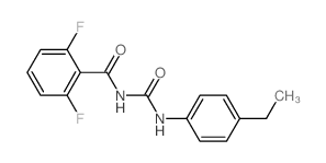 N-[(4-ethylphenyl)carbamoyl]-2,6-difluoro-benzamide Structure