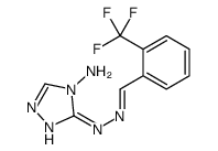 3-N-[[2-(trifluoromethyl)phenyl]methylideneamino]-1,2,4-triazole-3,4-diamine结构式