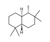 (4AA,5A,8ABETA)-1,1,5,6,6-PENTAMETHYLDECAHYDRONAPHTHALENE Structure