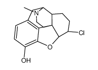 6α-Chloro-4,5α-epoxy-17-methylmorphinan-3-ol结构式