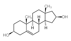 Androst-5-ene-3,16-diol,(3b,16b)- (9CI)结构式