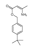 (4-tert-butylphenyl)methyl 3-aminobut-2-enoate结构式