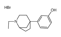 3-(2-ethyl-2-azabicyclo[3.2.1]octan-5-yl)phenol,hydrobromide Structure