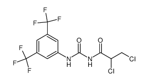 1-(3,5-Bis-trifluoromethyl-phenyl)-3-(2,3-dichloro-propionyl)-urea结构式