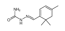 4,6,6-trimethyl-cyclohexa-1,3-dienecarbaldehyde-semicarbazone Structure