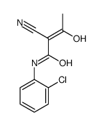 N-(2-chlorophenyl)-2-cyano-3-hydroxybut-2-enamide结构式