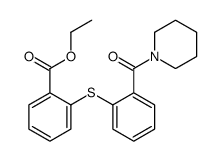 ethyl 2-[2-(piperidine-1-carbonyl)phenyl]sulfanylbenzoate Structure