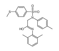 N-(2,6-dimethylphenyl)-2-(4-methyl-N-(4-methylsulfanylphenyl)sulfonylanilino)acetamide Structure