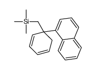 trimethyl-[(1-naphthalen-1-ylcyclohexa-2,4-dien-1-yl)methyl]silane Structure