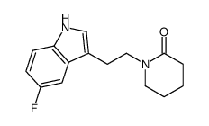 1-[2-(5-fluoro-1H-indol-3-yl)ethyl]piperidin-2-one Structure