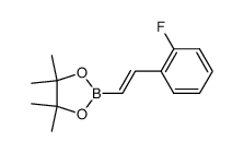 (E)-2-(2-fluorostyryl)-4,4,5,5-tetramethyl-1,3,2-dioxaborolane Structure