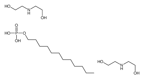 dodecyl dihydrogen phosphate, compound with 2,2'-iminodiethanol (1:2)结构式