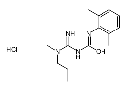 (1E)-1-[amino-[methyl(propyl)amino]methylidene]-3-(2,6-dimethylphenyl)urea,hydrochloride Structure