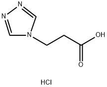 3-(4H-1,2,4-triazol-4-yl)propanoic acid hydrochloride结构式