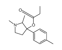 1,2-Dimethyl-3-(p-tolyl)pyrrolidin-3-ol propionate结构式