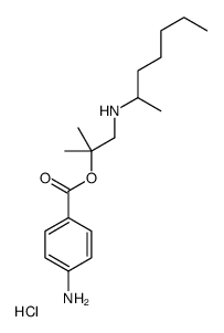 [2-(4-aminobenzoyl)oxy-2-methylpropyl]-heptan-2-ylazanium,chloride结构式