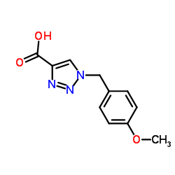 1-[(4-Methoxyphenyl)Methyl]-1H-1,2,3-triazole-4-carboxylic acid structure